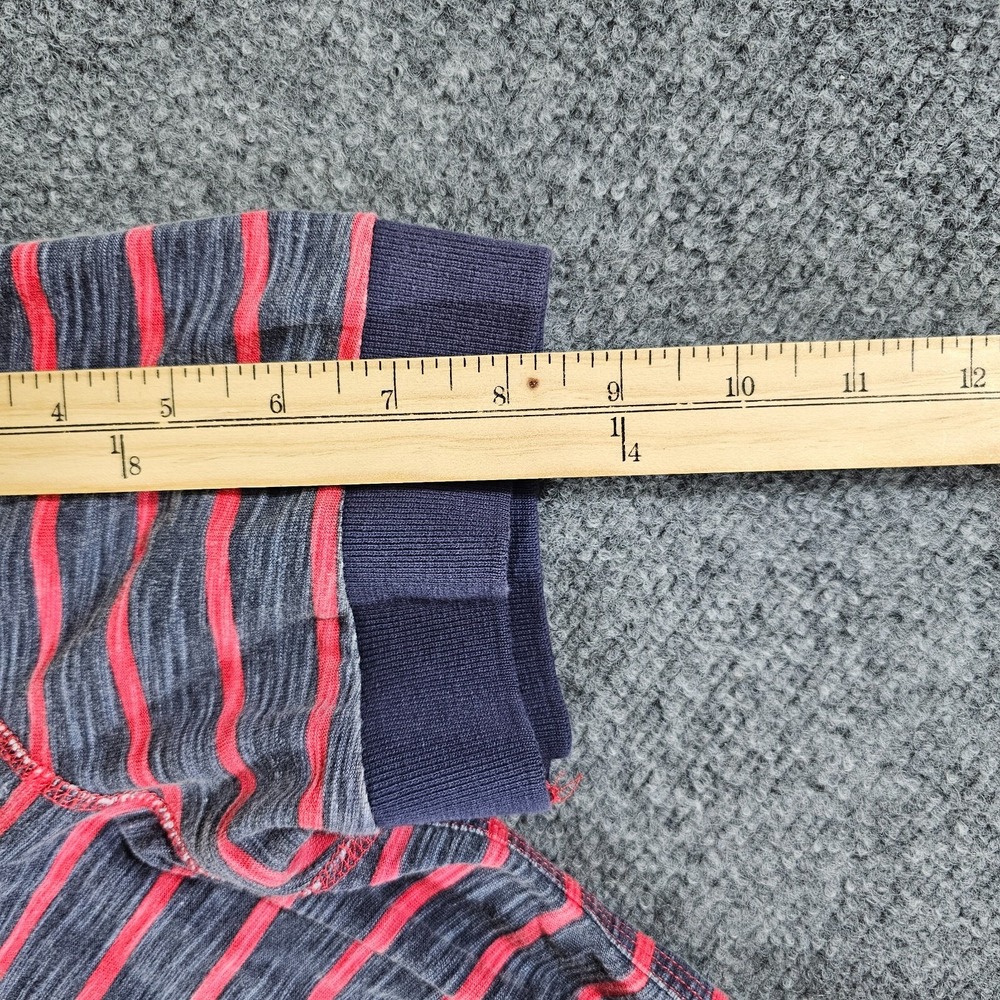 Y2K True Religion Striped Button Short Sleeve T Shirt Red/Black Men's SIze Small - Picture 6 of 6